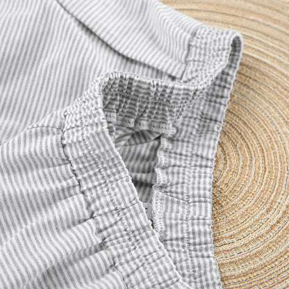 Carol Knitted Striped Pajamas Set