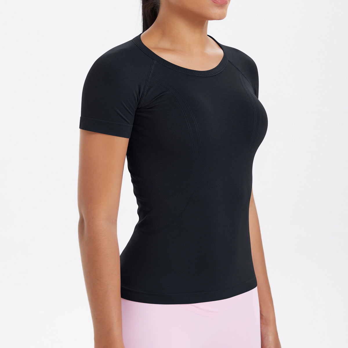 Short Sleeve round Neck Exercise T-shirt