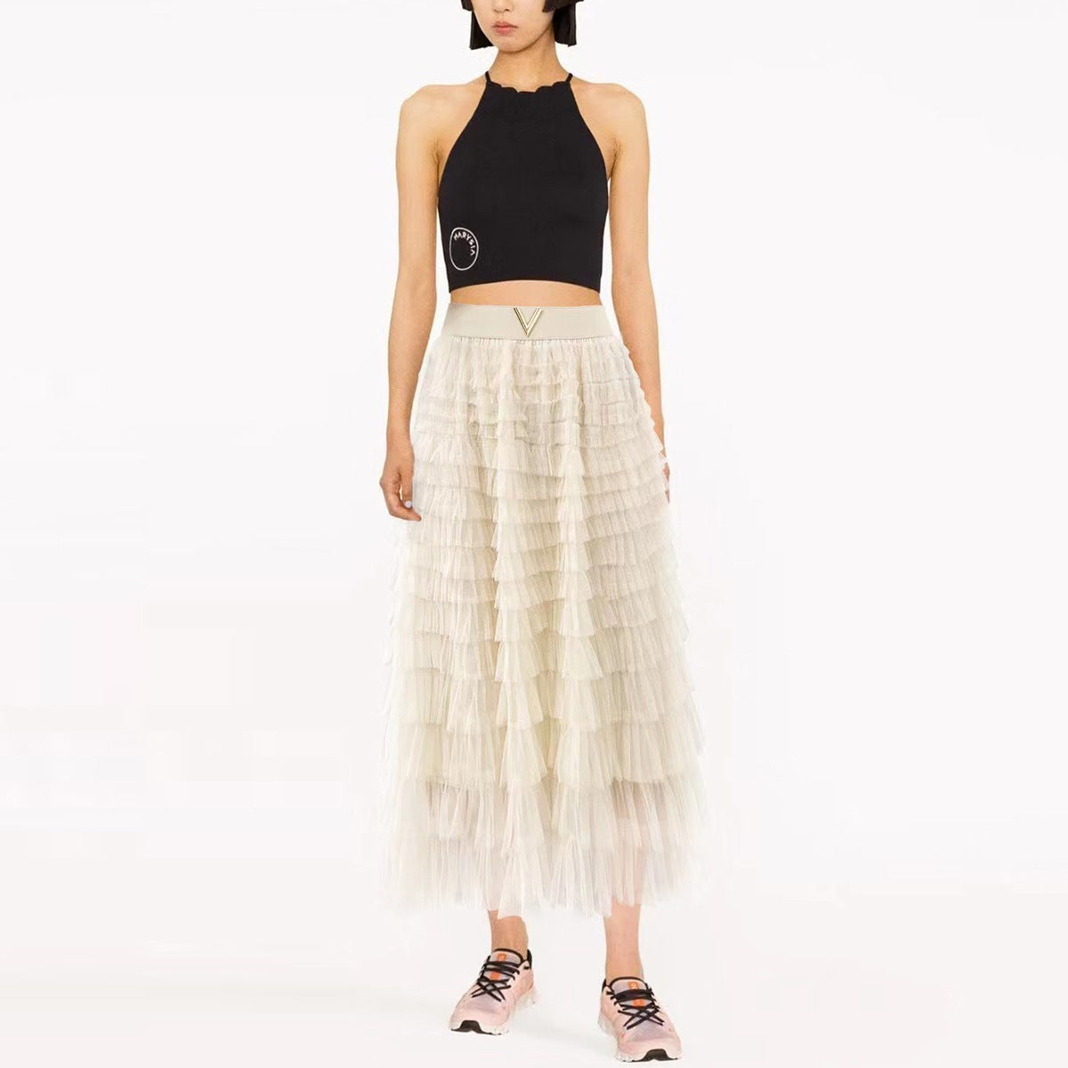 Tulle Ruffle Skirt