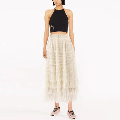 Tulle Ruffle Skirt