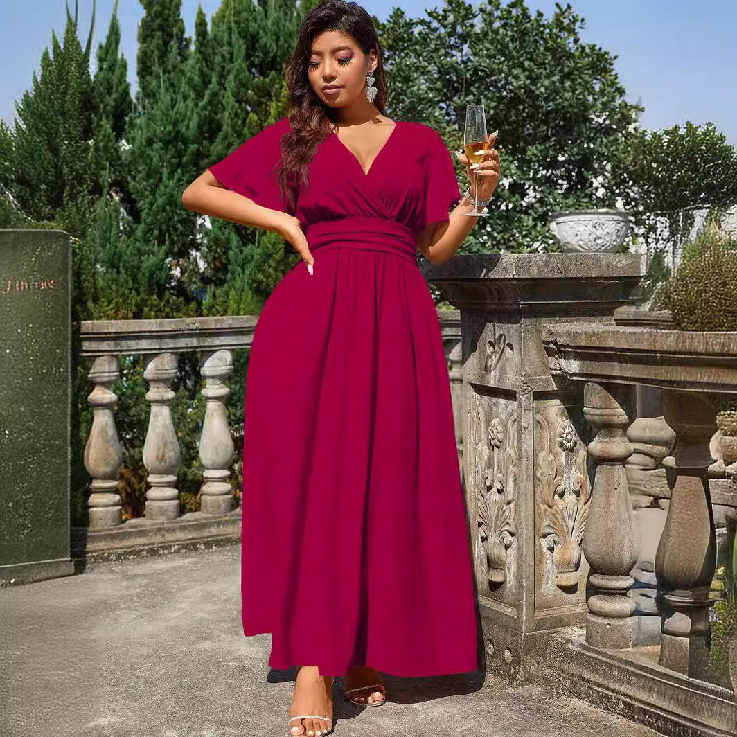 Burgundy Morgan Maxi Dress
