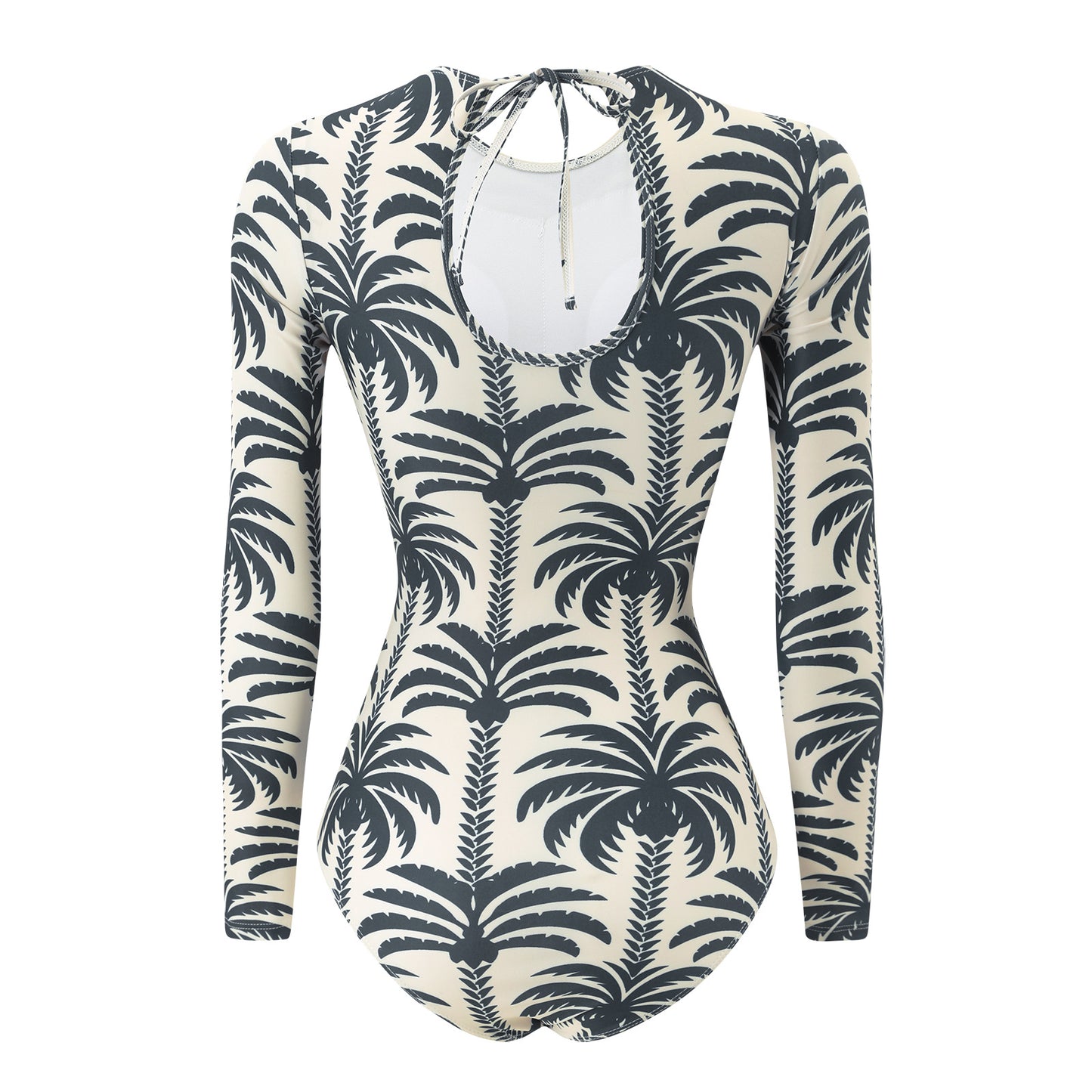 Coconut Print Long-Sleeved Two-Piece Set