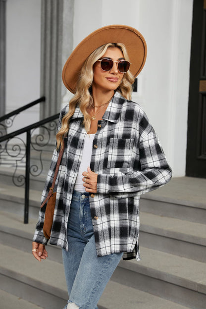 Button down Plaid Flannel Shirt