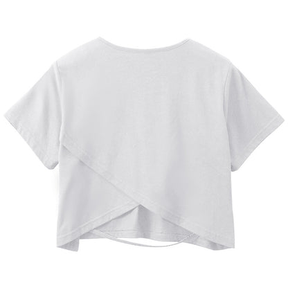 Cropped Cotton T shirt