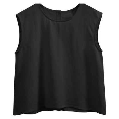 Sleeveless Cotton Linen Top