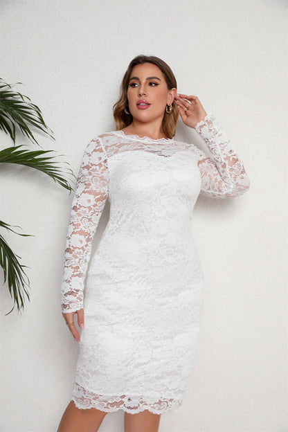 Verity Plus Size Lace Dress