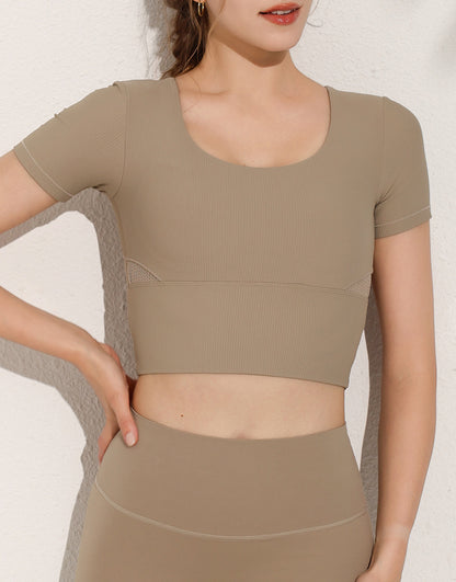 Sports Ribbed T Shirt