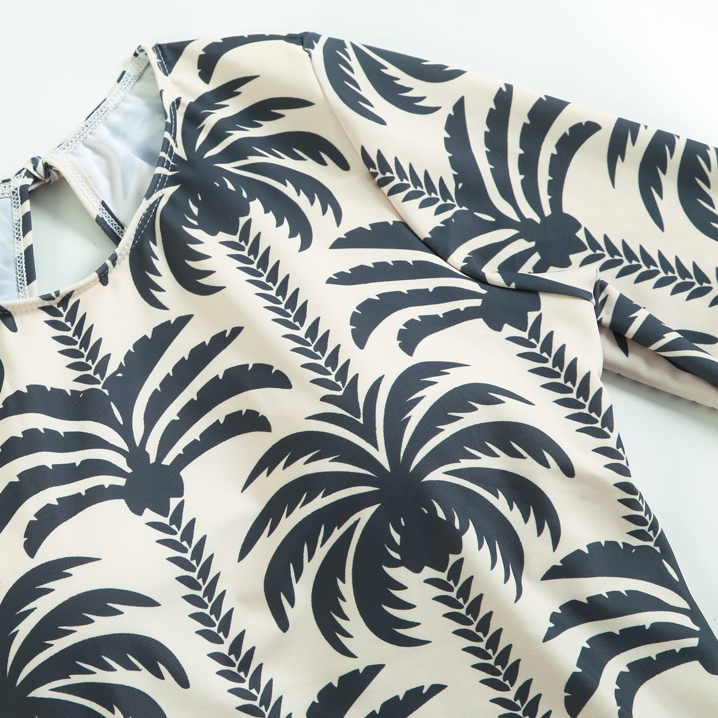 Coconut Print Long-Sleeved Two-Piece Set
