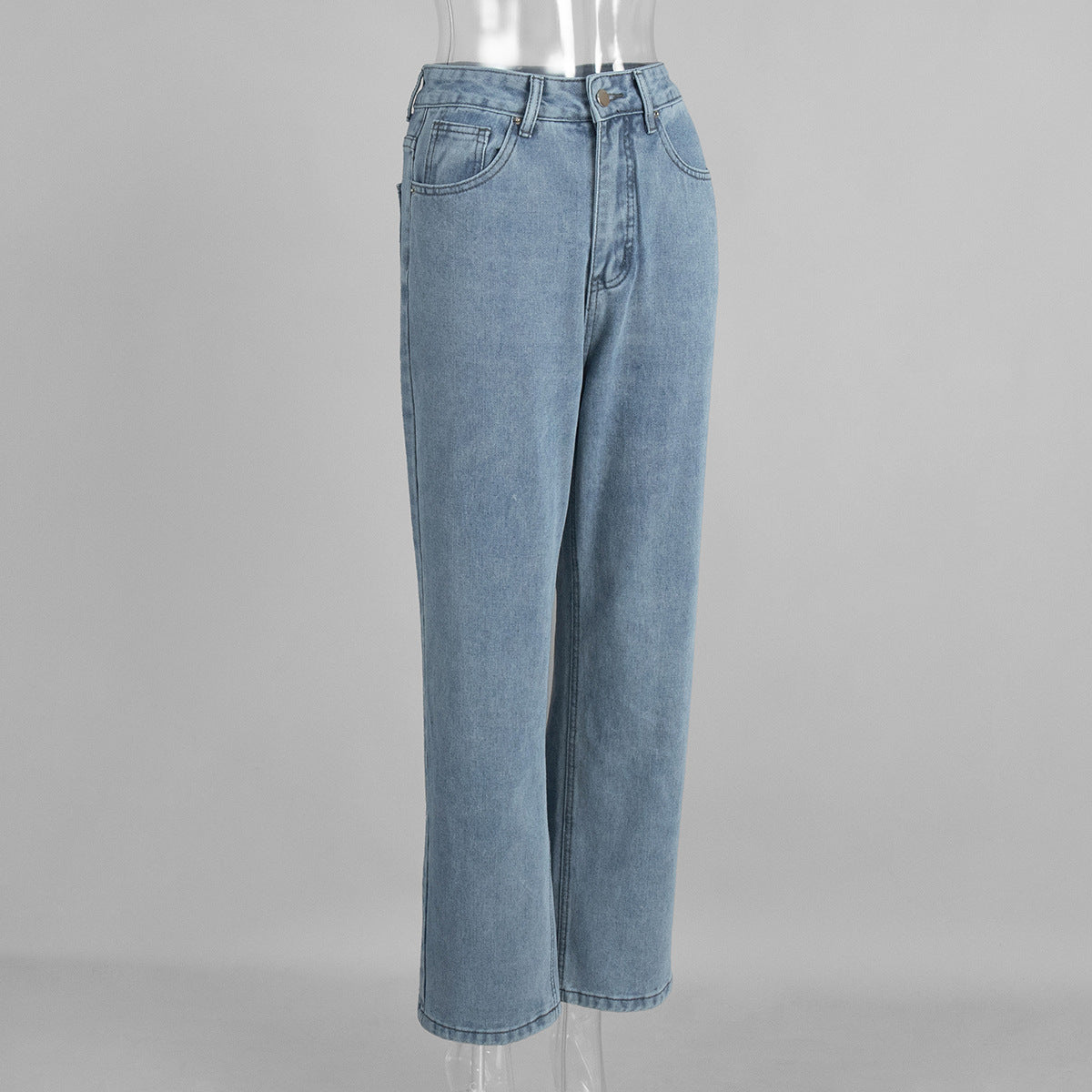 High Waist Straight Jeans