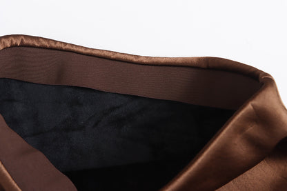 Fleece lined Satin Micro Fishtail Skirt