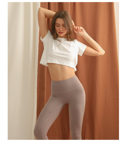 Cropped Cotton T shirt