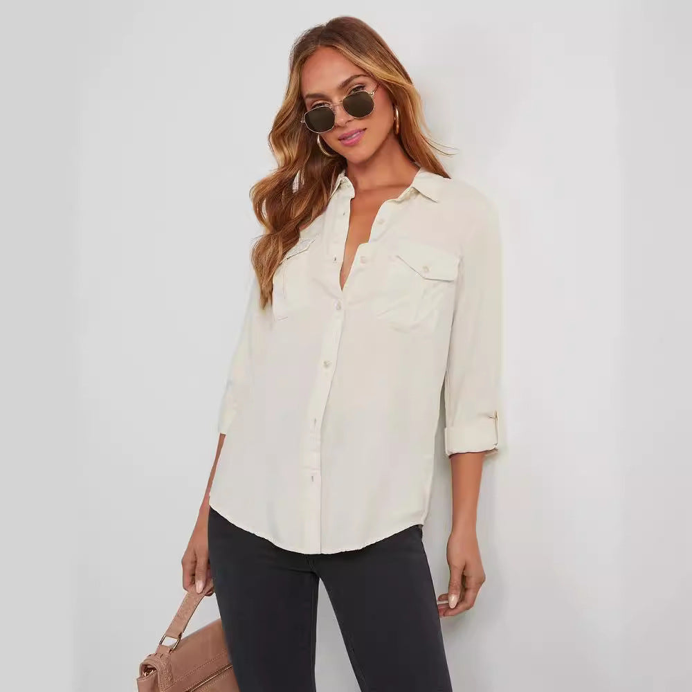 Long Sleeve Denim Shirt