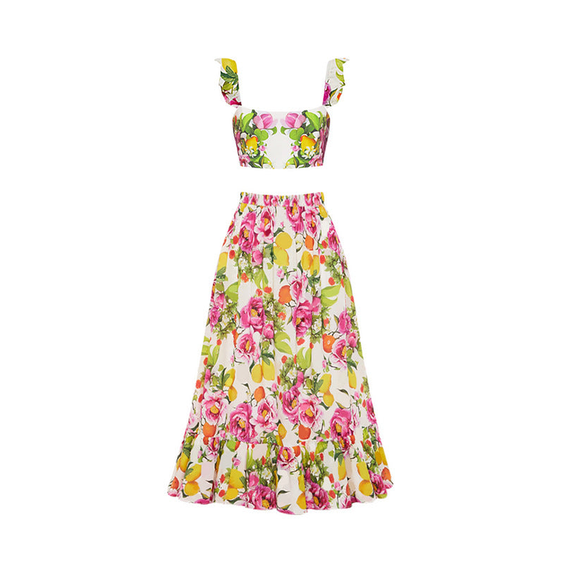 High Waist Print Bikini Set