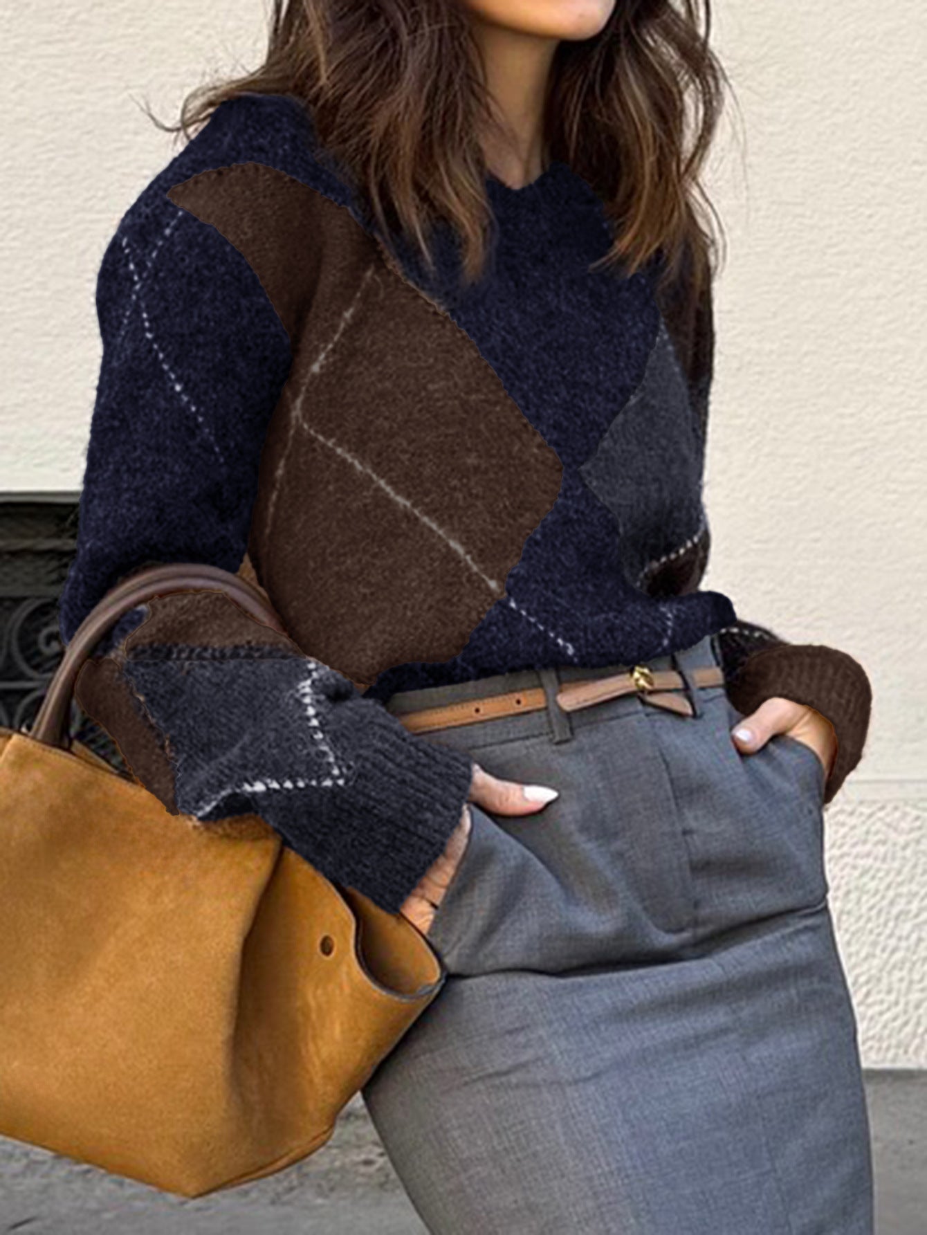 Argyle Woolen Sweater