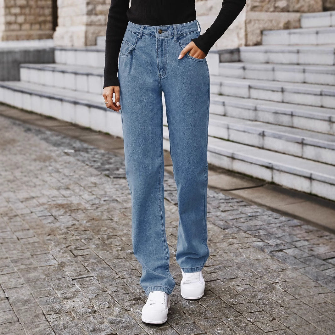 Straight High Waist Jeans