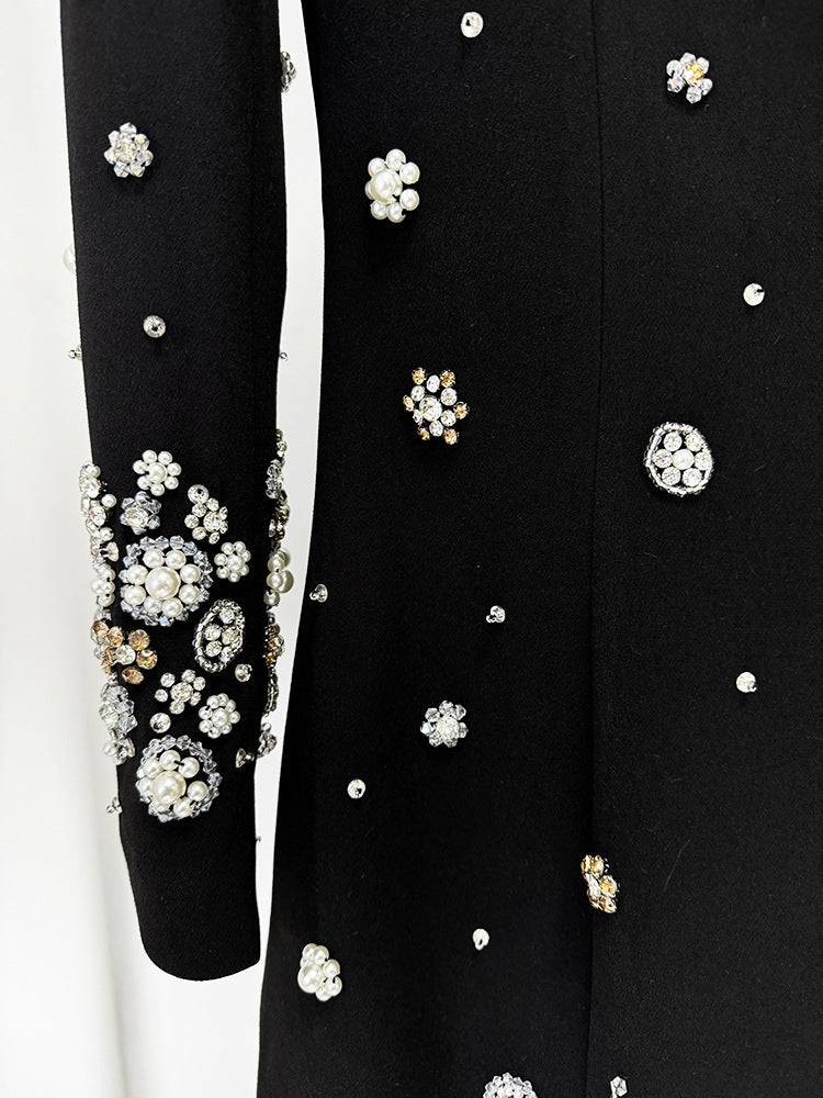 Anna Bead Embedded Slim Maxi Dress