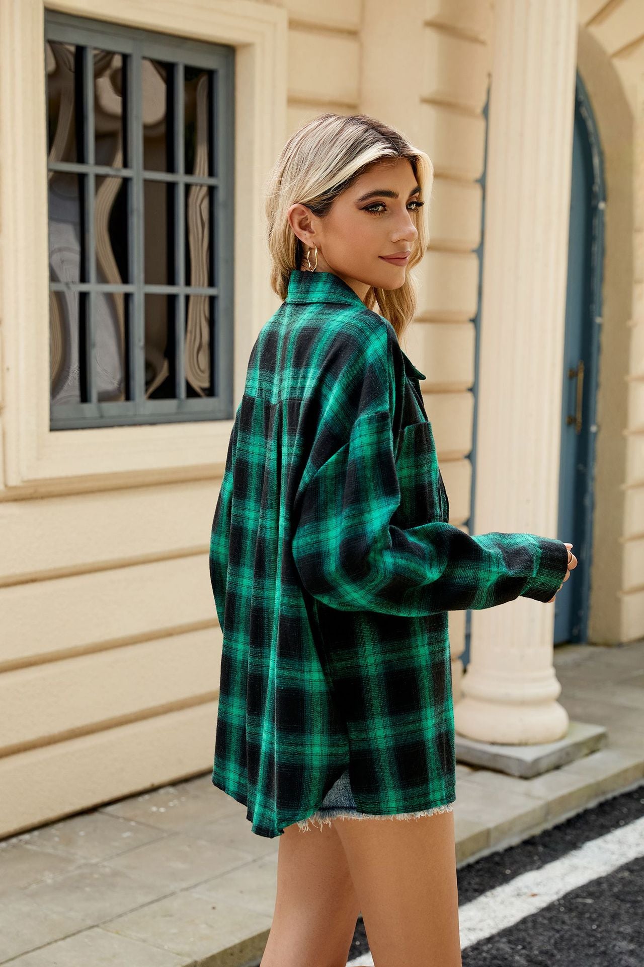 Button down Plaid Flannel Shirt