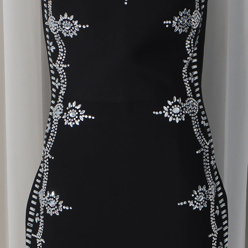 Black Geometric Pattern Dress