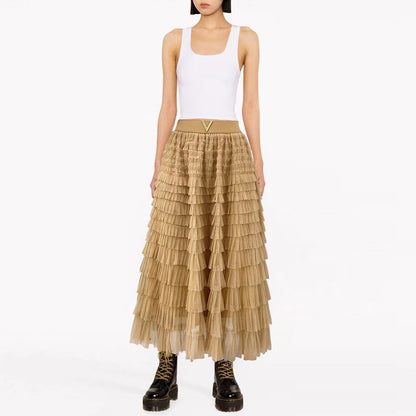 Tulle Ruffle Skirt