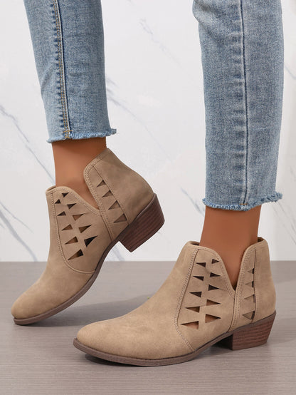 Sal's Cutout Ankle Boots