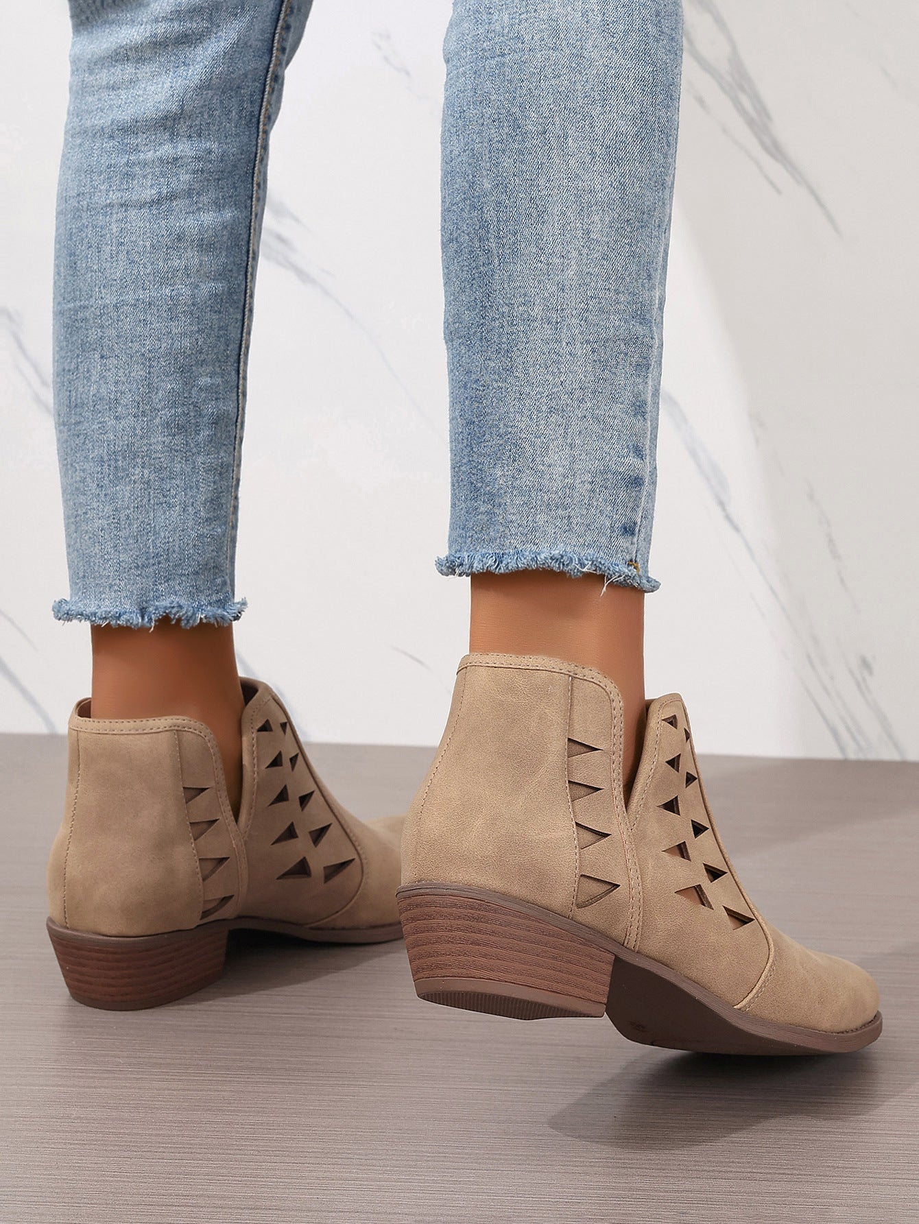 Sal's Cutout Ankle Boots