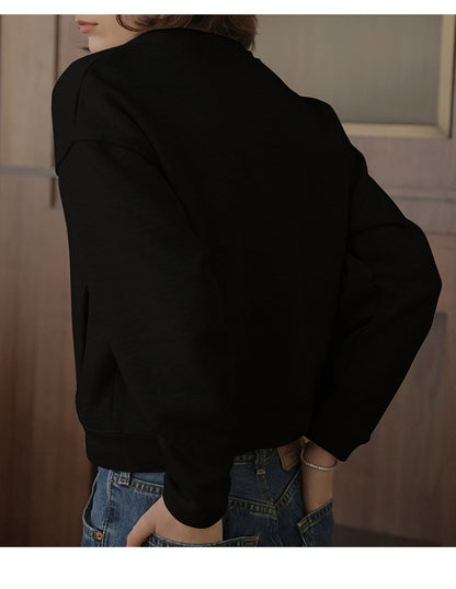 French V neck Cotton Cardigan