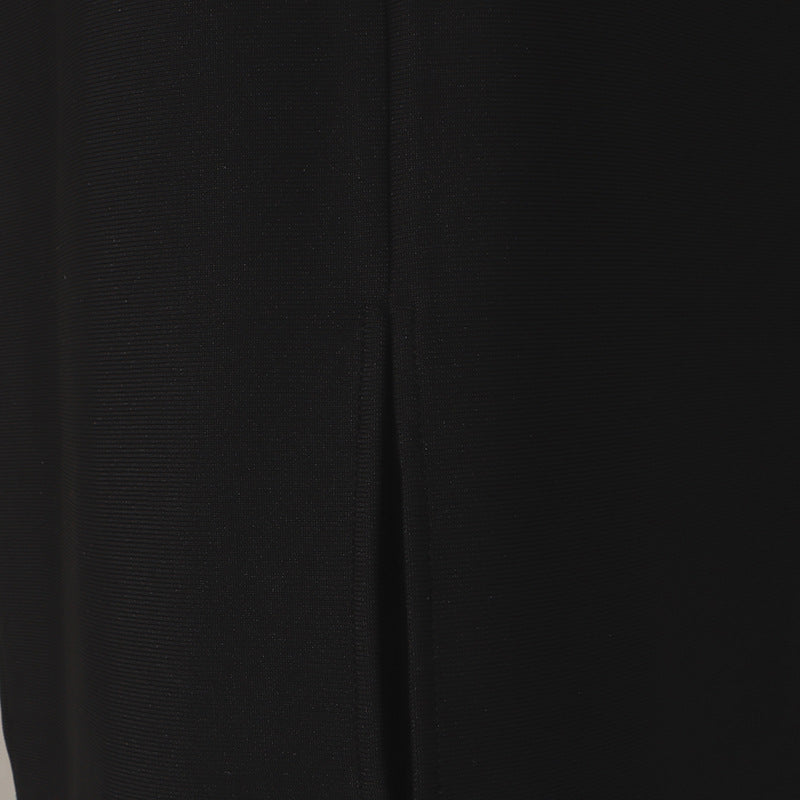 Black Geometric Pattern Dress