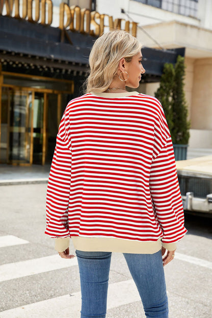 Striped Comfort Sweatershirt