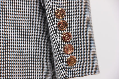 Houndstooth Trench Coat