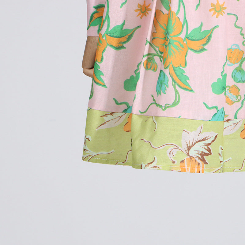 Mini Bohemian Print Dress