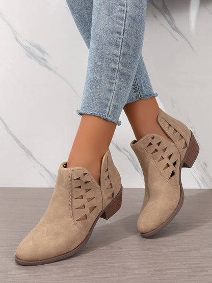 Sal's Cutout Ankle Boots