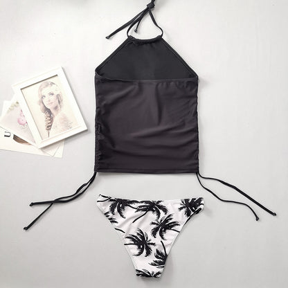 Halter to Swimsuit w/ Cheeky Bikini Bottoms