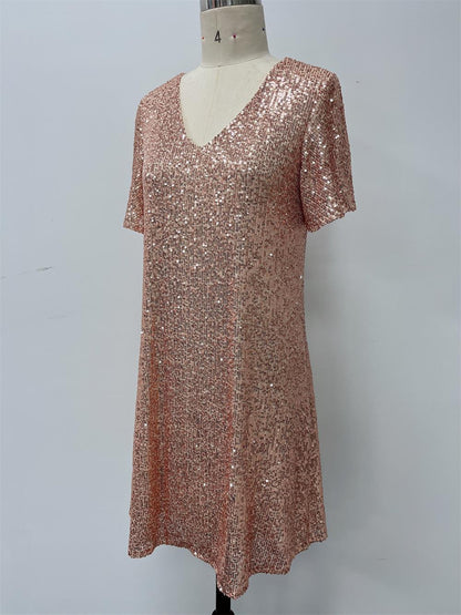Curvy Full Lining Party Short Dress