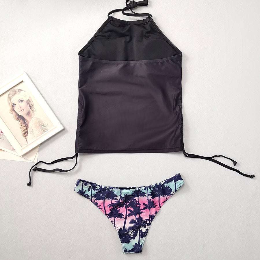 Halter to Swimsuit w/ Cheeky Bikini Bottoms