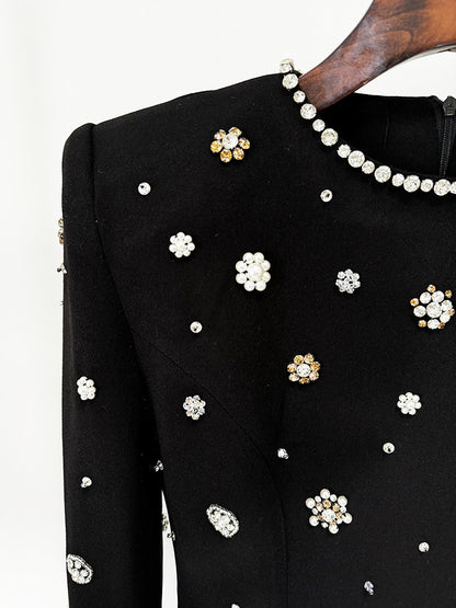 Anna Bead Embedded Slim Maxi Dress