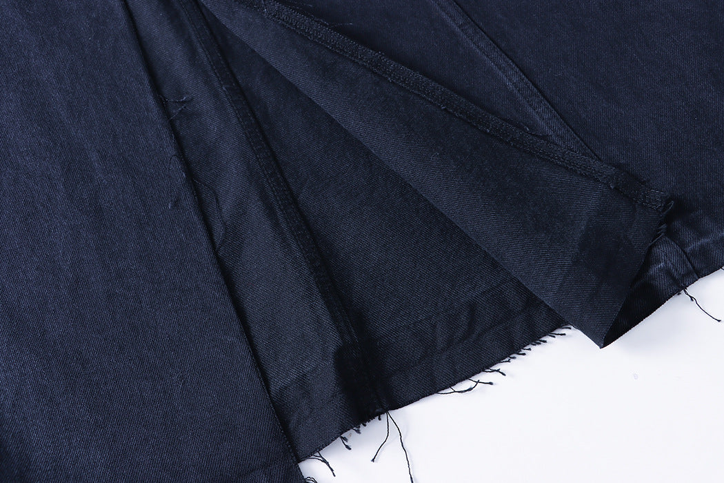 A line Denim Skirt