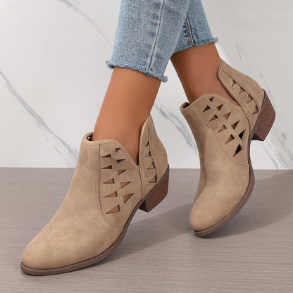Sal's Cutout Ankle Boots