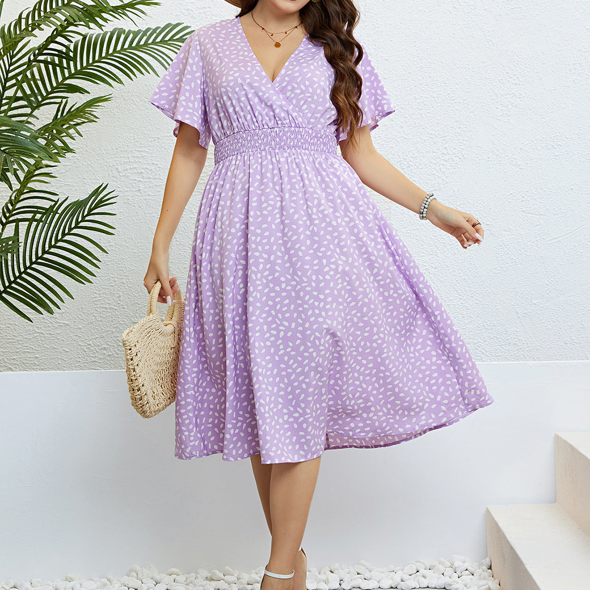 Violet Light Summer Dress