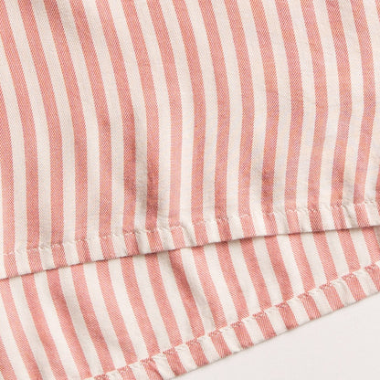 Candy Striped Pajamas Long Sleeve Shorts Set