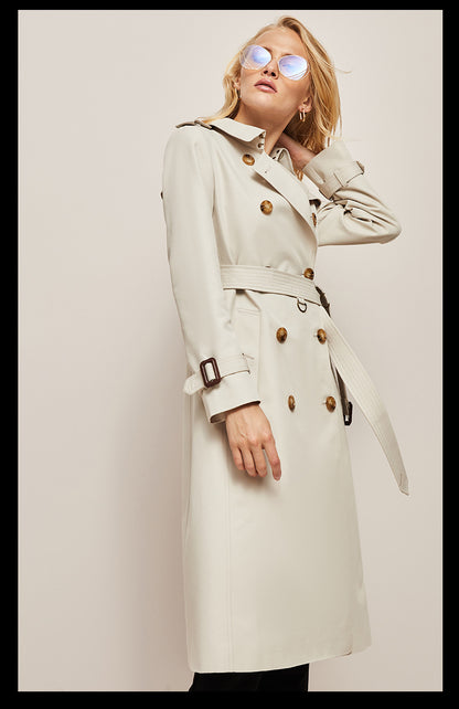 Gabardine Windbreaker Trench Coat