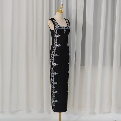 Black Geometric Pattern Dress