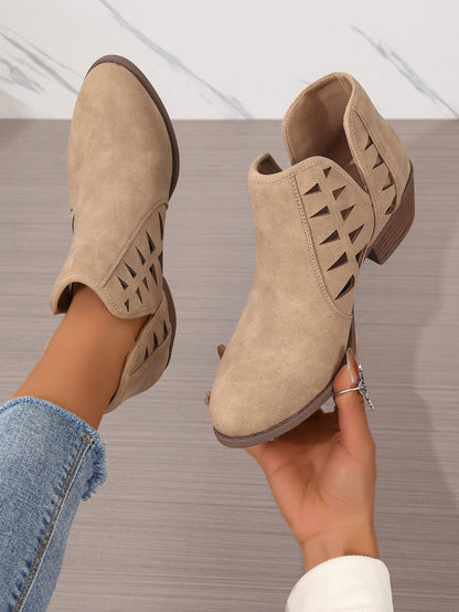 Sal's Cutout Ankle Boots