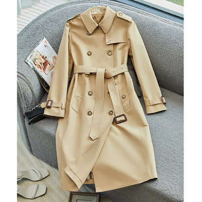 Gabardine Windbreaker Trench Coat