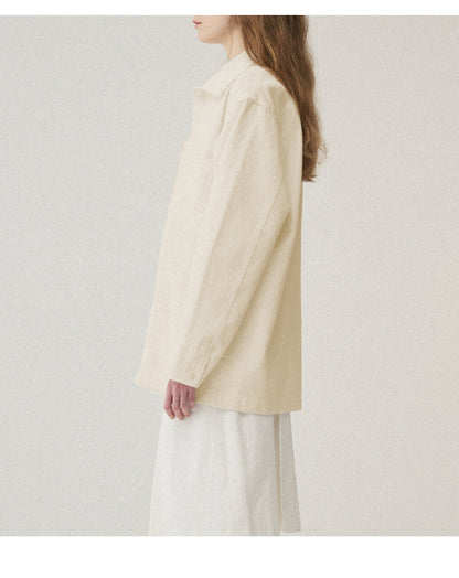 Twill Cotton Long Sleeve Shirt