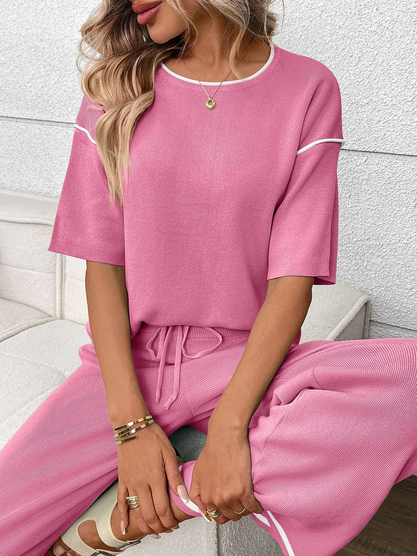 Summer Knit Two Piece Set
