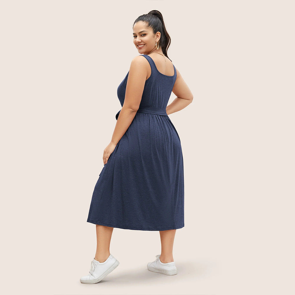 Christie Square Neck Midi Dress