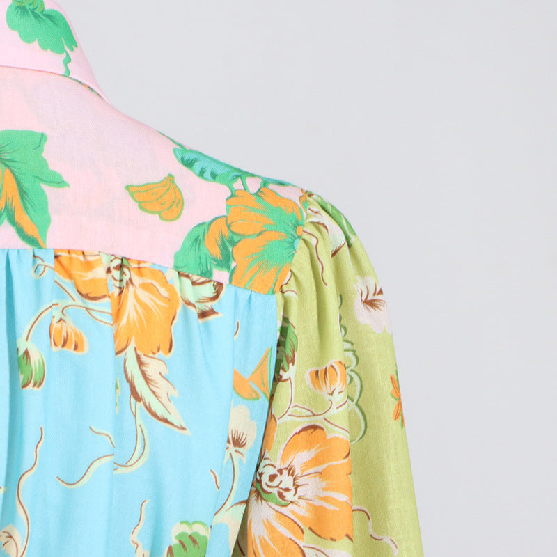Mini Bohemian Print Dress