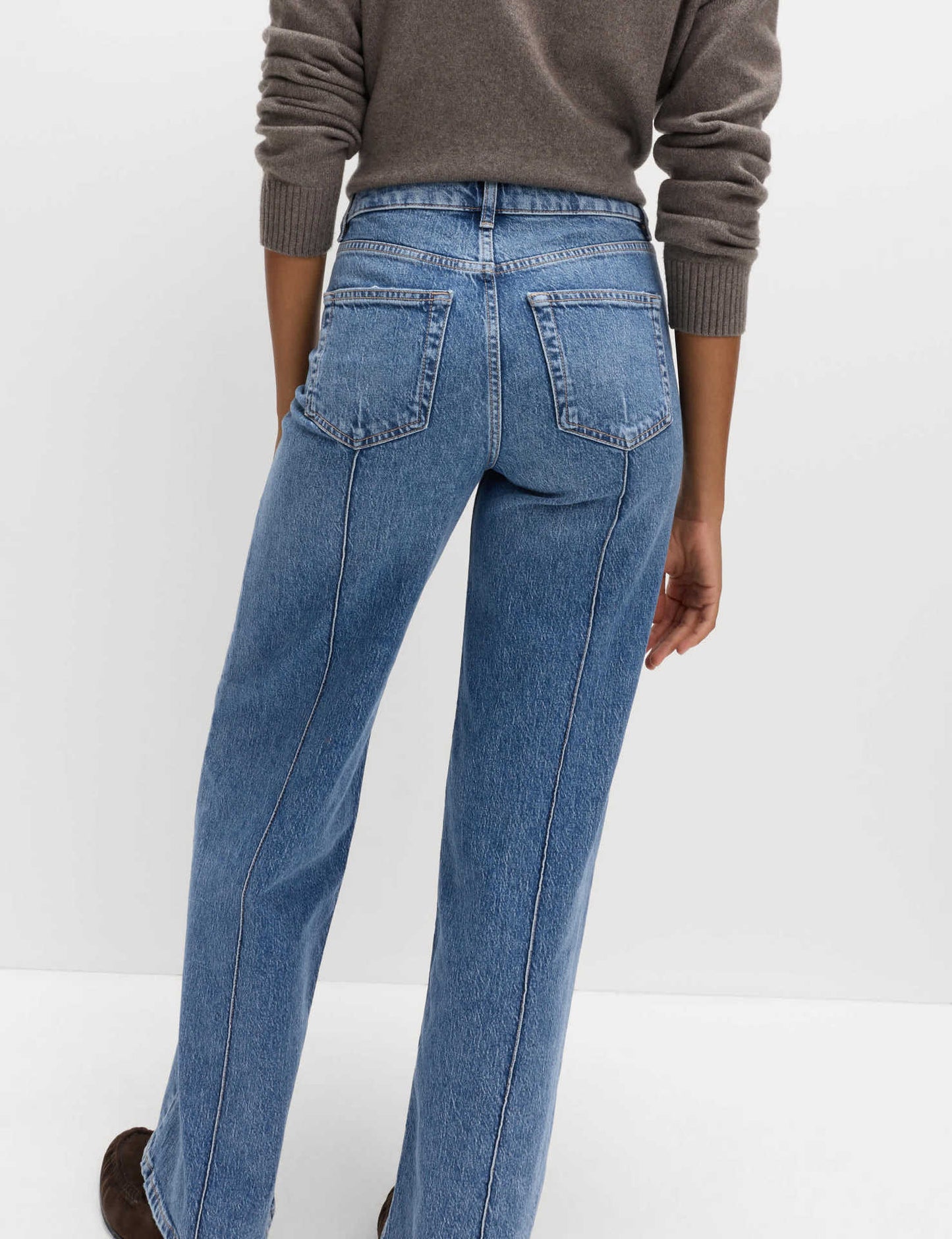 Bright Line Wide Leg Jeans