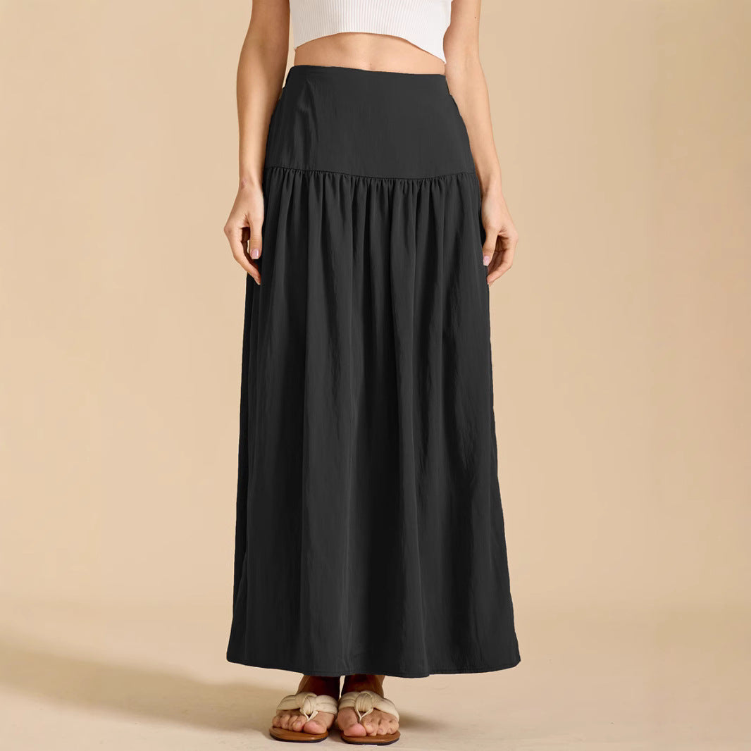 Cotton Maxi Skirt w/ Pockets