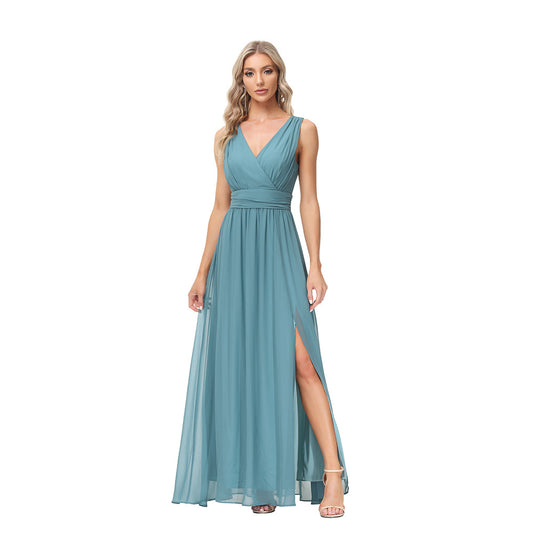 Teal Split Dress